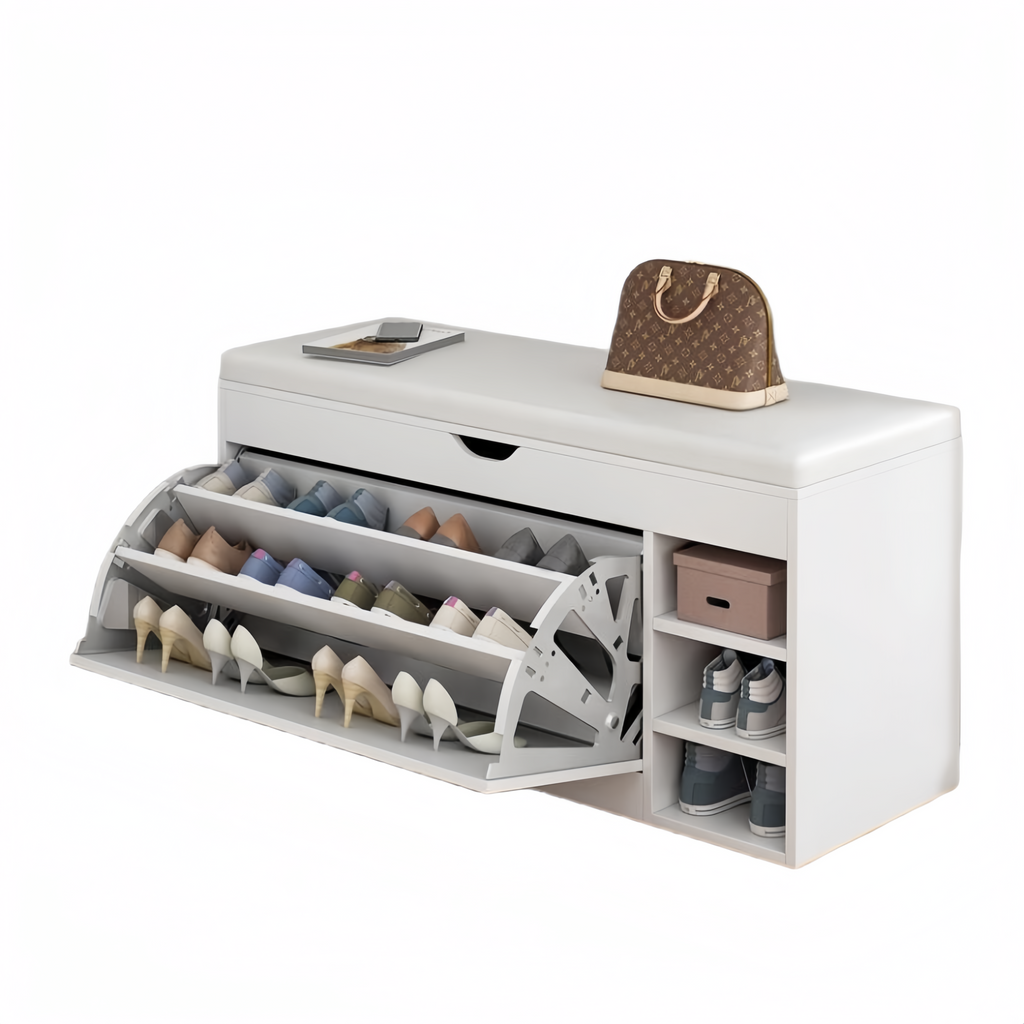 Shoe Storage Bench White