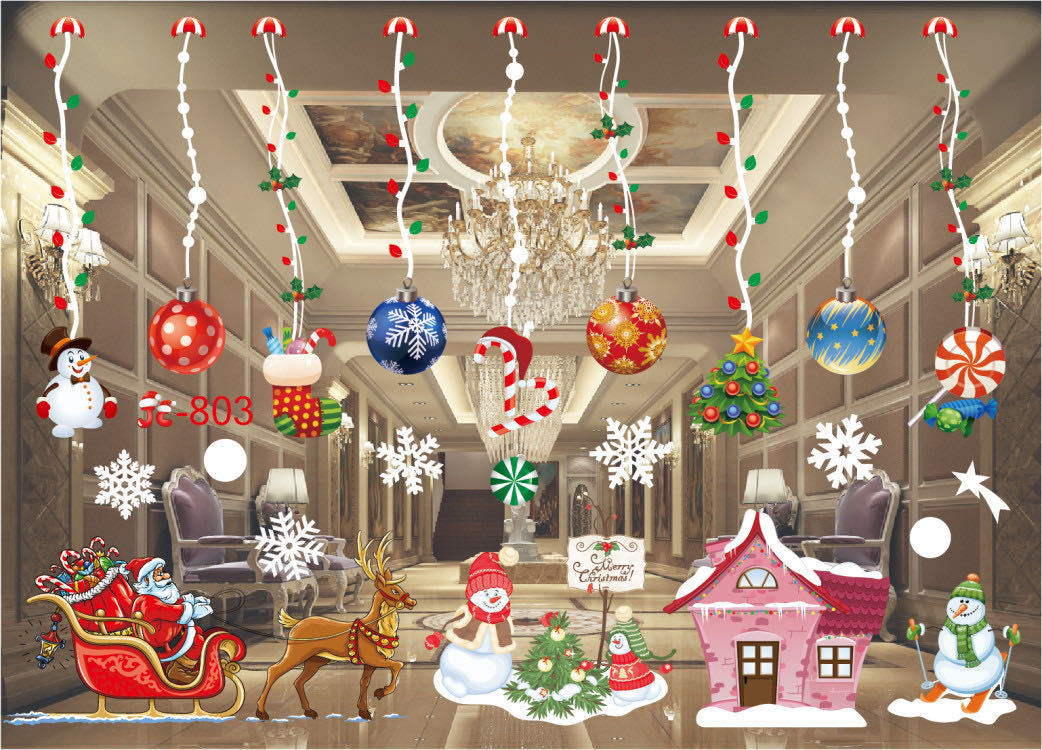 Xmas Window Clings Decoration