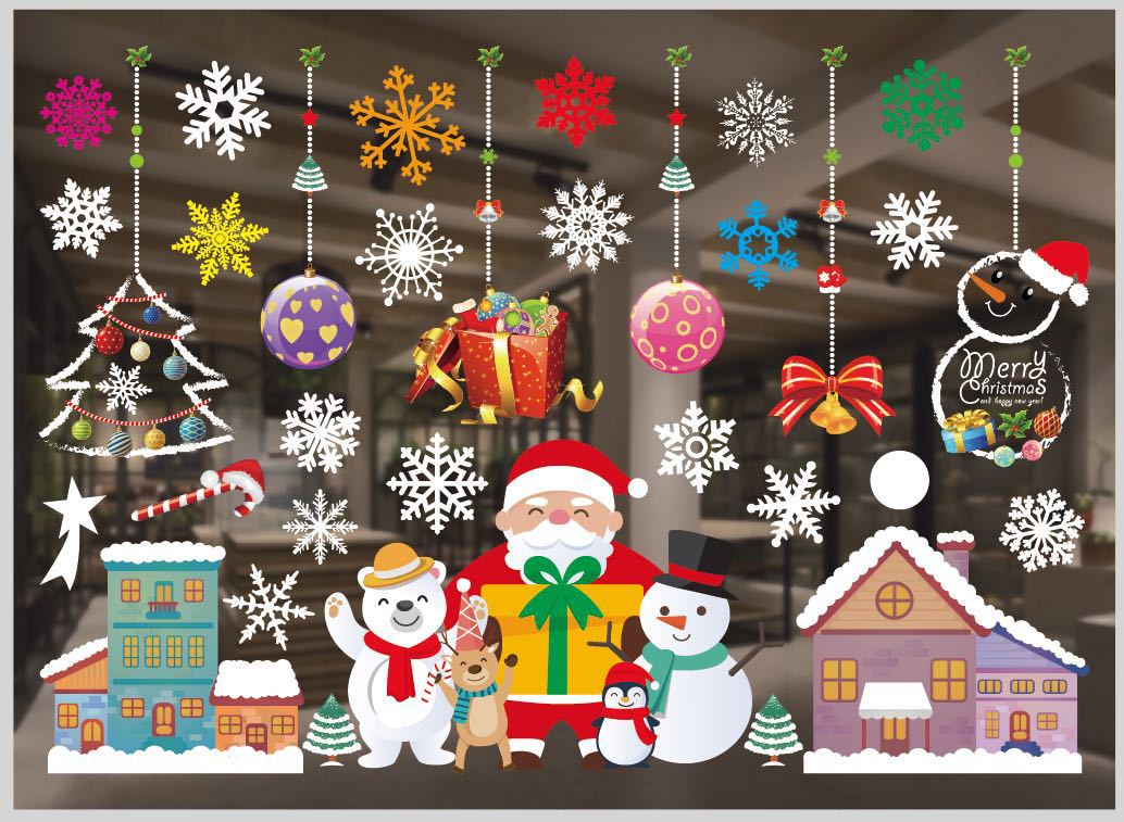 Xmas Window Stickers