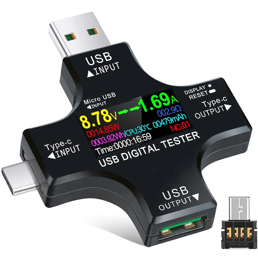 Multifuntional USB C Power Meter