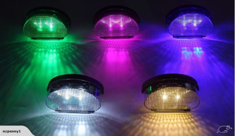 Fence Light Step Light Solar WARM WHITE
