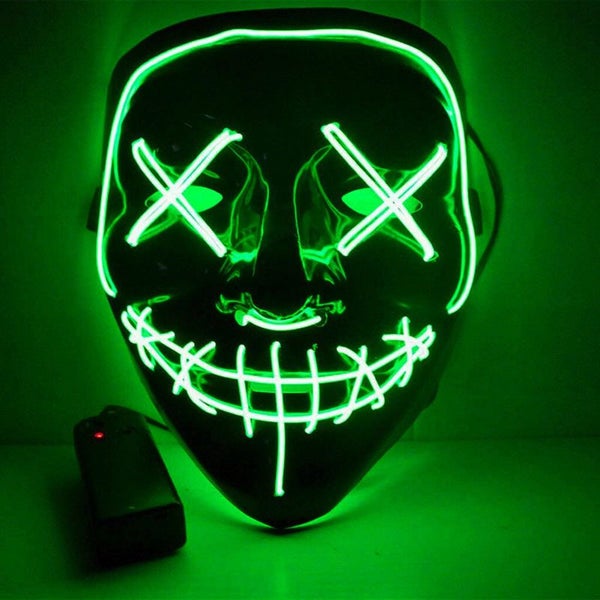 Party Costume Mask Glow LED Halloween Masks