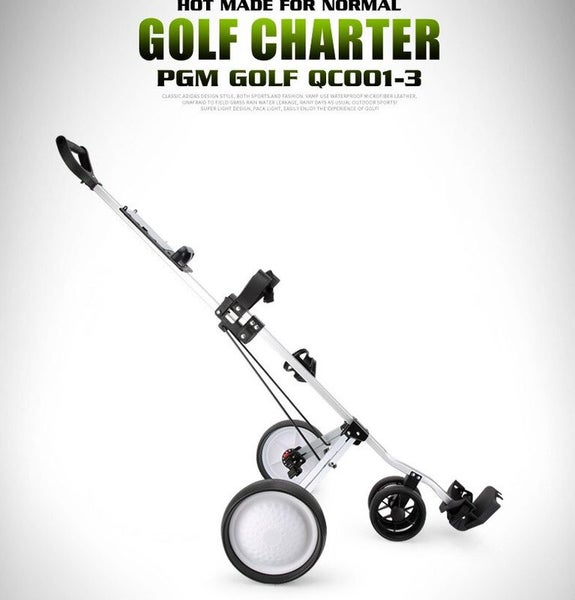 PGM Portable Golf Trundler Cart Push-pull Golf