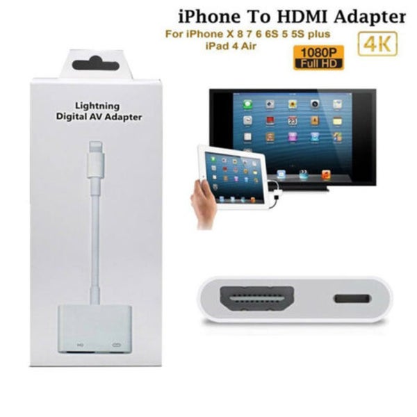 Lightning To HDMI Adapter iPhone iPad