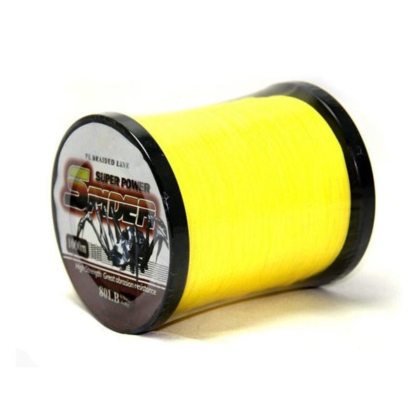 1000M 65LB Yellow HighStrength DYNEEMA Braided Line