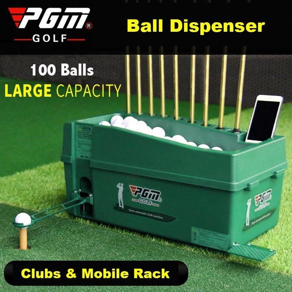 PGM Automatic Ball Dispenser Machine with Club Rack