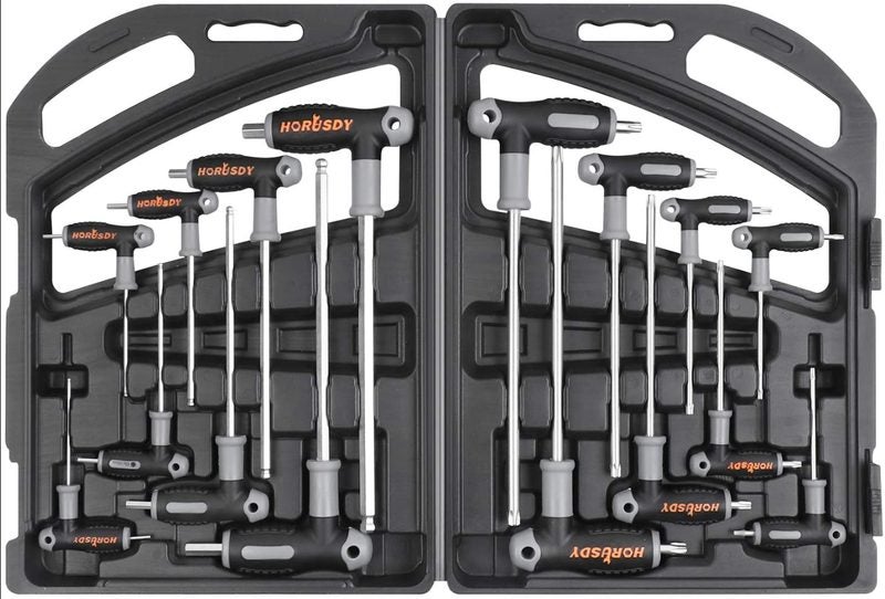 HORUSDY T-Handle allen wrench set 16 Pcs