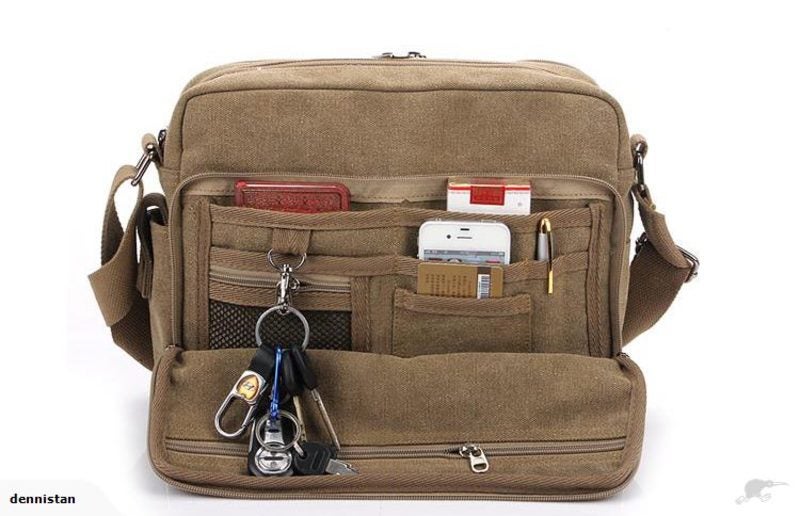 Multi Function Shoulder Bag -Brown