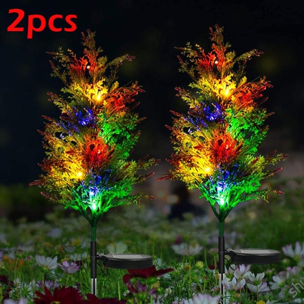 Solar LED Lights Outdoor Pine Tree Christmas Lamps