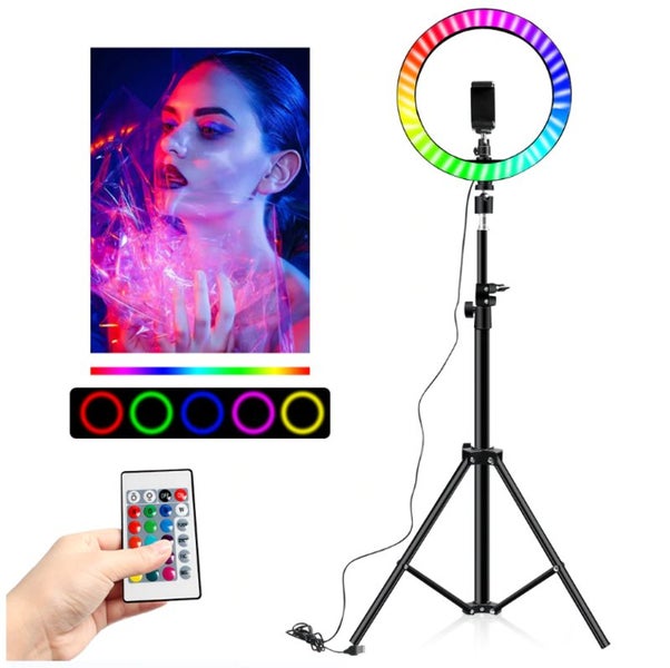 26cm RGB LED Ring Light with 160cm Tripod