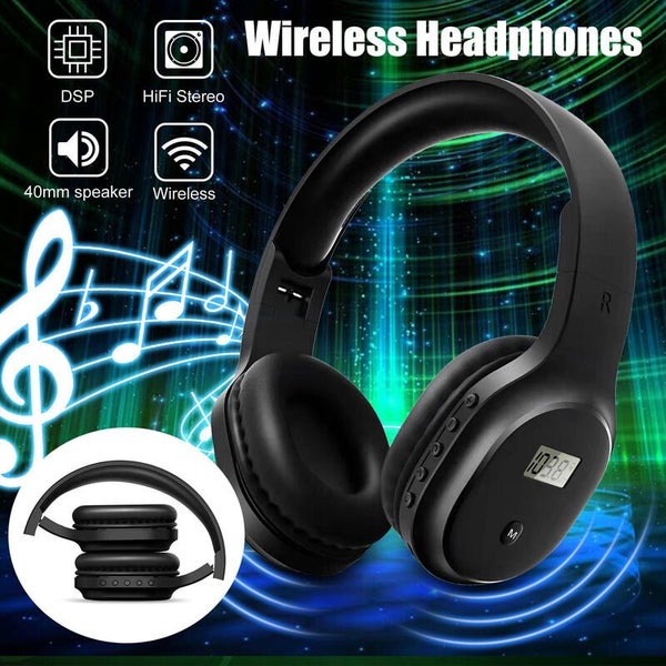 Wireless Bluetooth Headphones Headset with Portable FM Radio