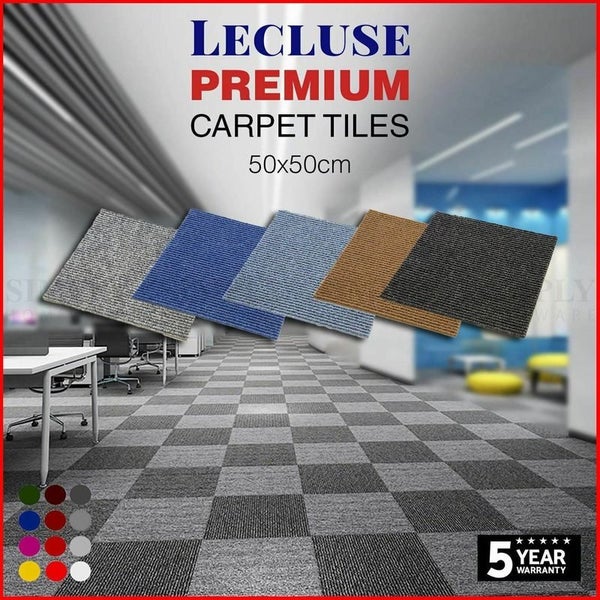 Carpet Tiles Mat Dark Grey 0.9KG Per Tile