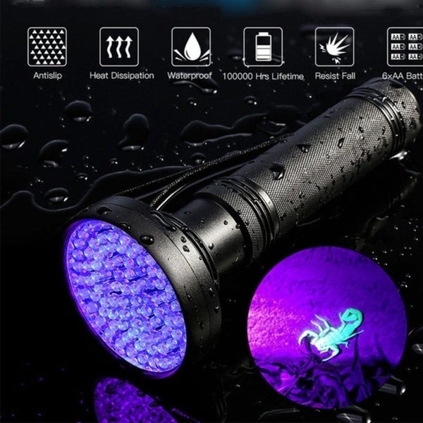 UV Torch Light 100 LED Flashlight