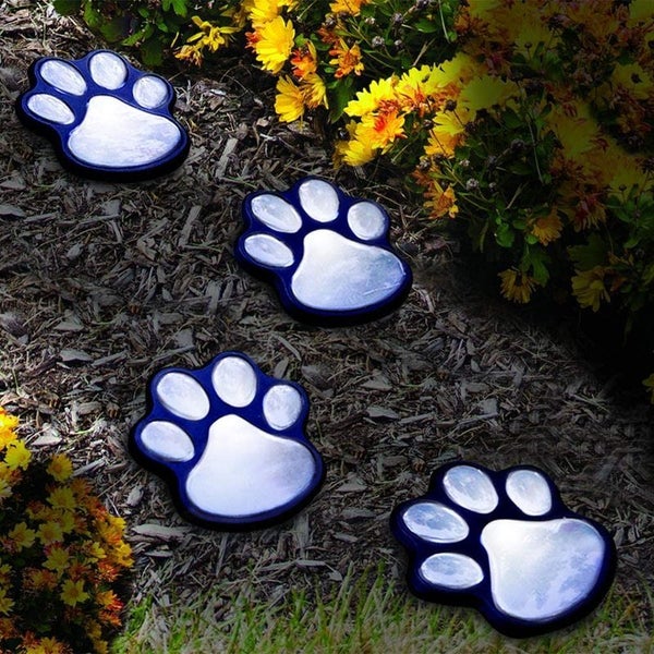Garden Solar Light Outdoor Dog Paw Lights