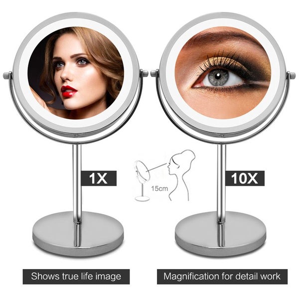 LED Magnified Makeup Mirror