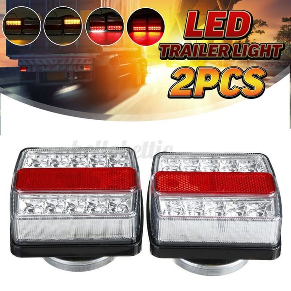 Trailer Tail Lights 7 Pin flat Magnetic 16 LED
