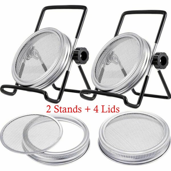 Seeds Vegetable Sprouting Stands & Lids Set