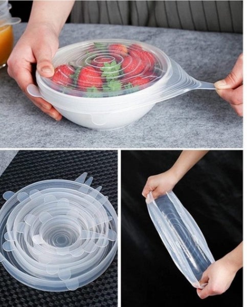 Food Storage Silicone Lids Cover 6pcs Set