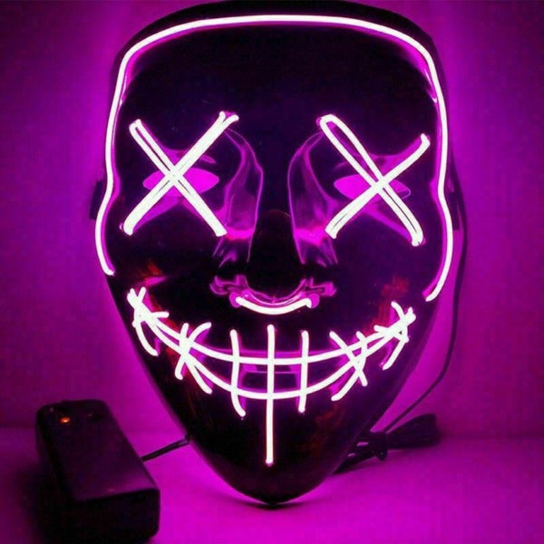 Party Costume Mask Glow LED Halloween Masks