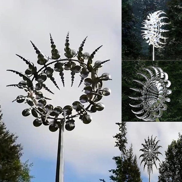 Unique Magical Metal Windmill Kinetic Wind Spinners