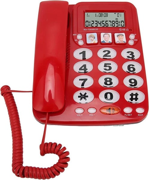 Big Button Phone Landline Telephone for Seniors with Emergency Dail
