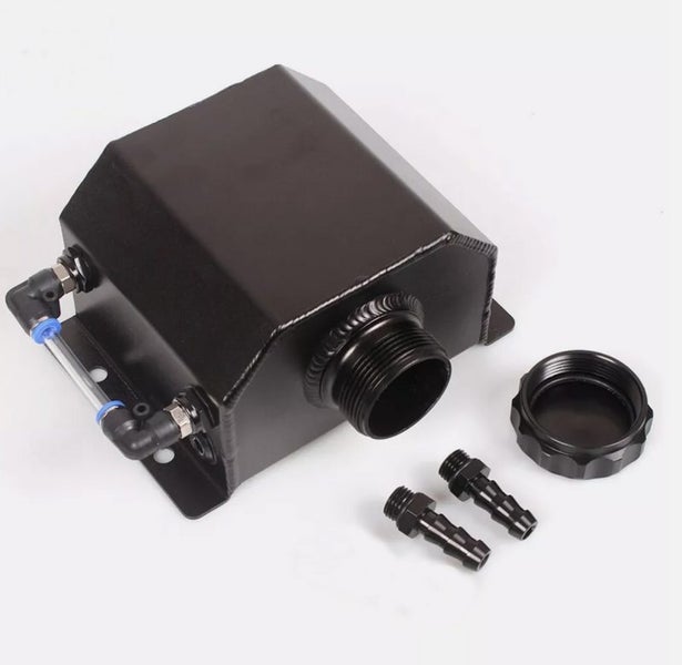 Oil Coolant Radiator Aluminum 1L Overflow Tank