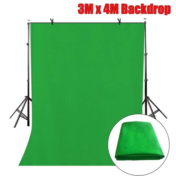 Photography Backdrop Background Green 3M x 4M