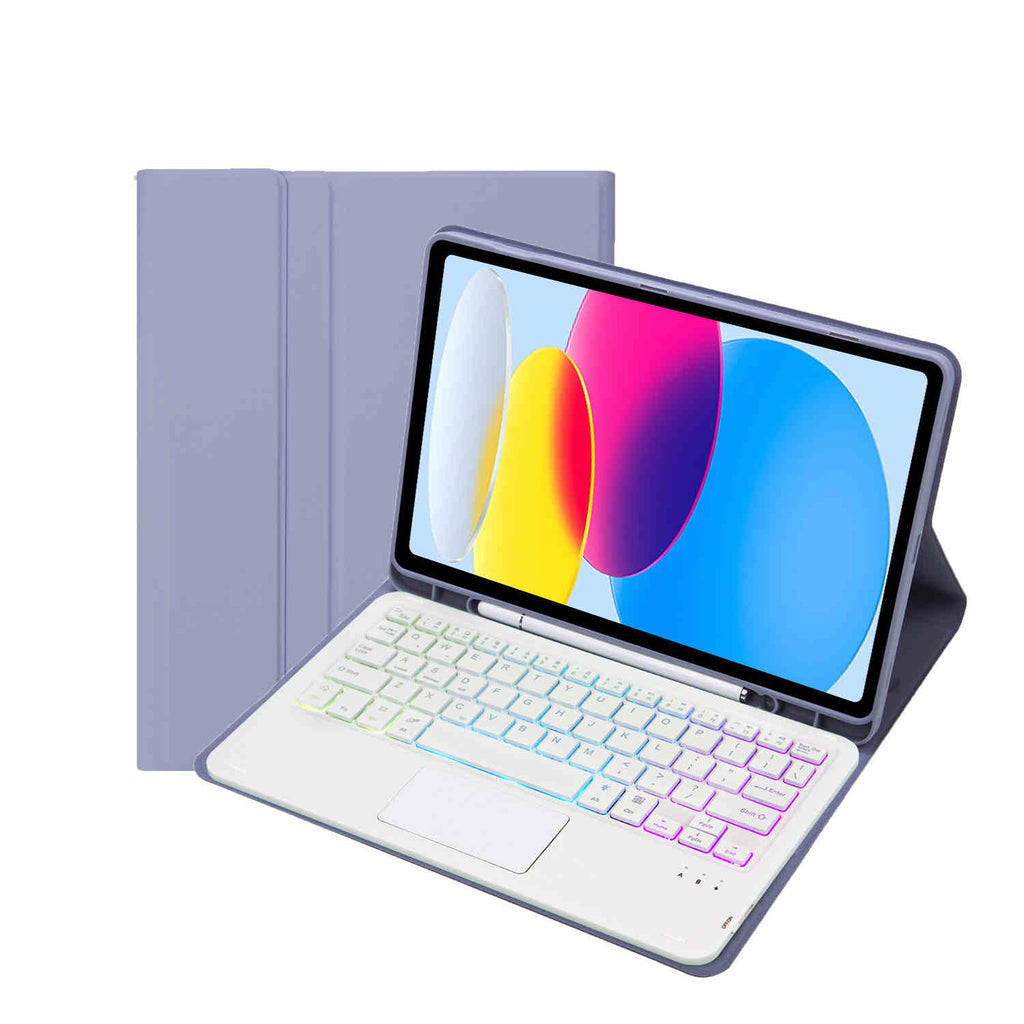 iPad 10.9" Case (10th Gen 2022) with Keyboard Touchpad Backlight