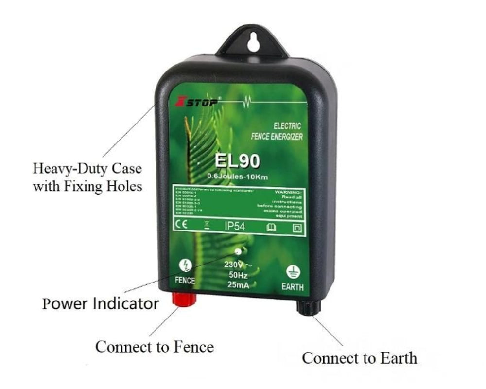 XSTOP EL101 20km Electric Fence Energiser 240V