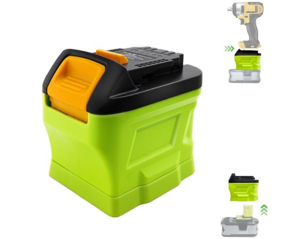 Battery Adapter for Ryobi 18V to for Dewalt 20V Max Battery