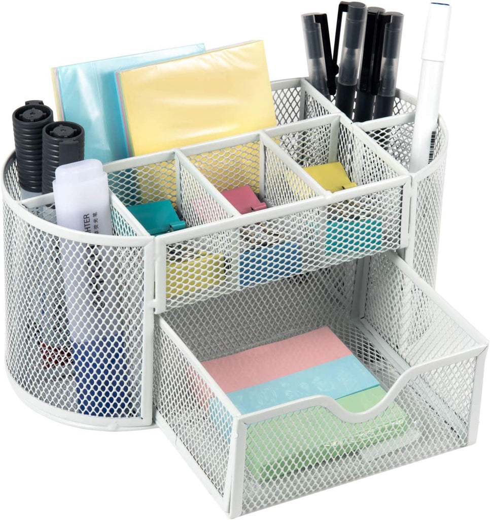 Desk Organiser Mesh Desk Tidy Pen Holder Stationery Organisers