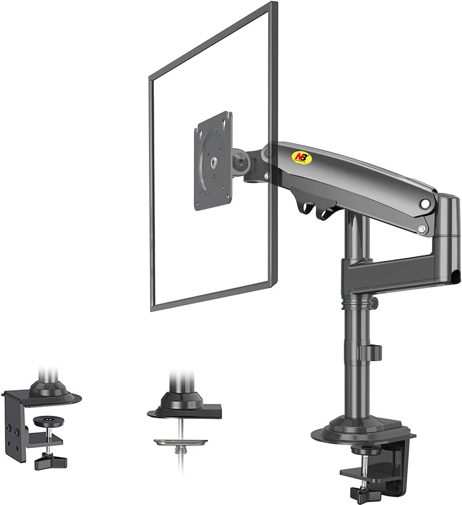 22''- 35'' Monitor Desk Mount Stand Full Motion Swivel Monitor Arm Gas Spring