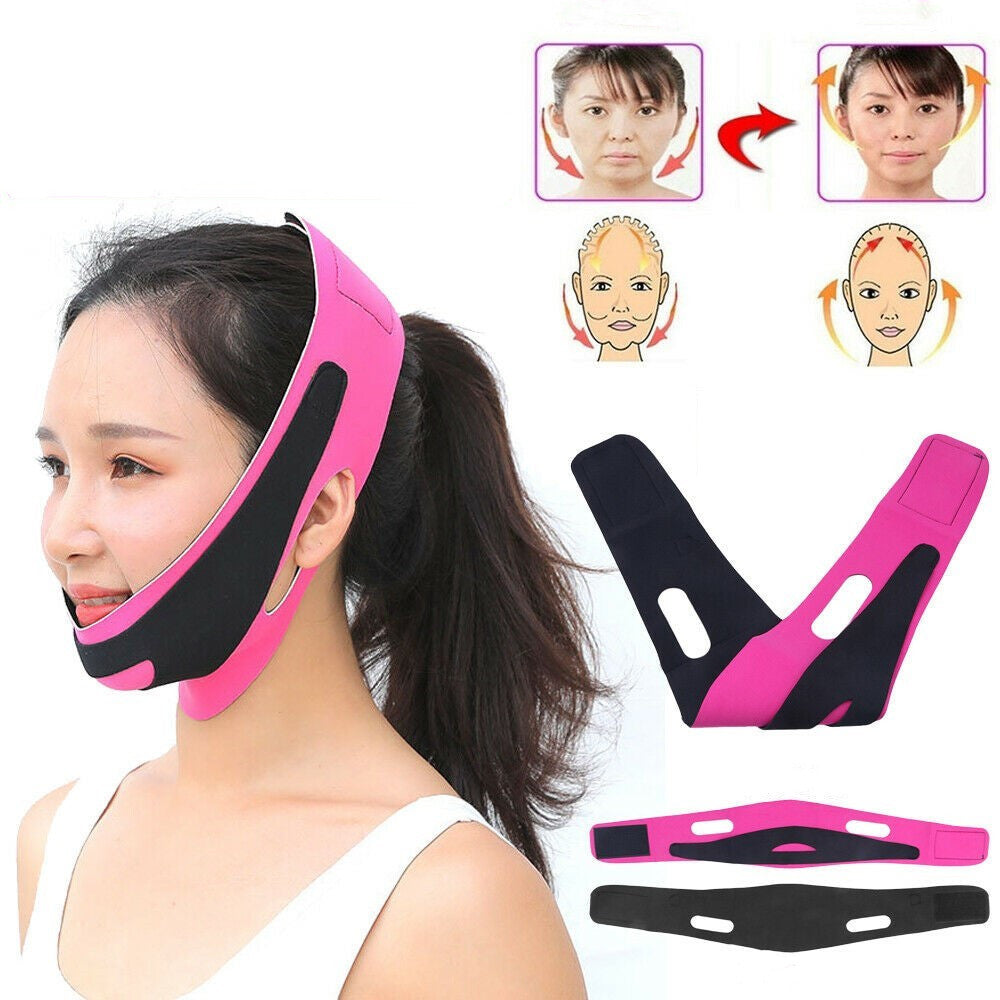 Face Slim V-Line Lift Up Cheek Chin Neck Slimming Thin Belt Strap
