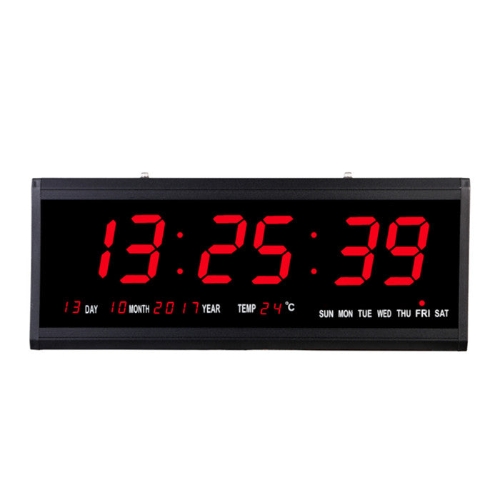 48cm Large Big Jumbo LED Wall Desk Clock Display With Calendar Temperature