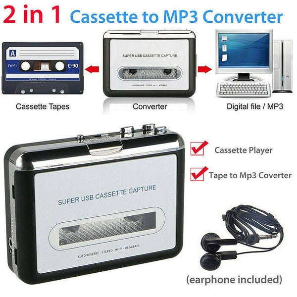 USB Cassette Player Tape to MP3 Converter