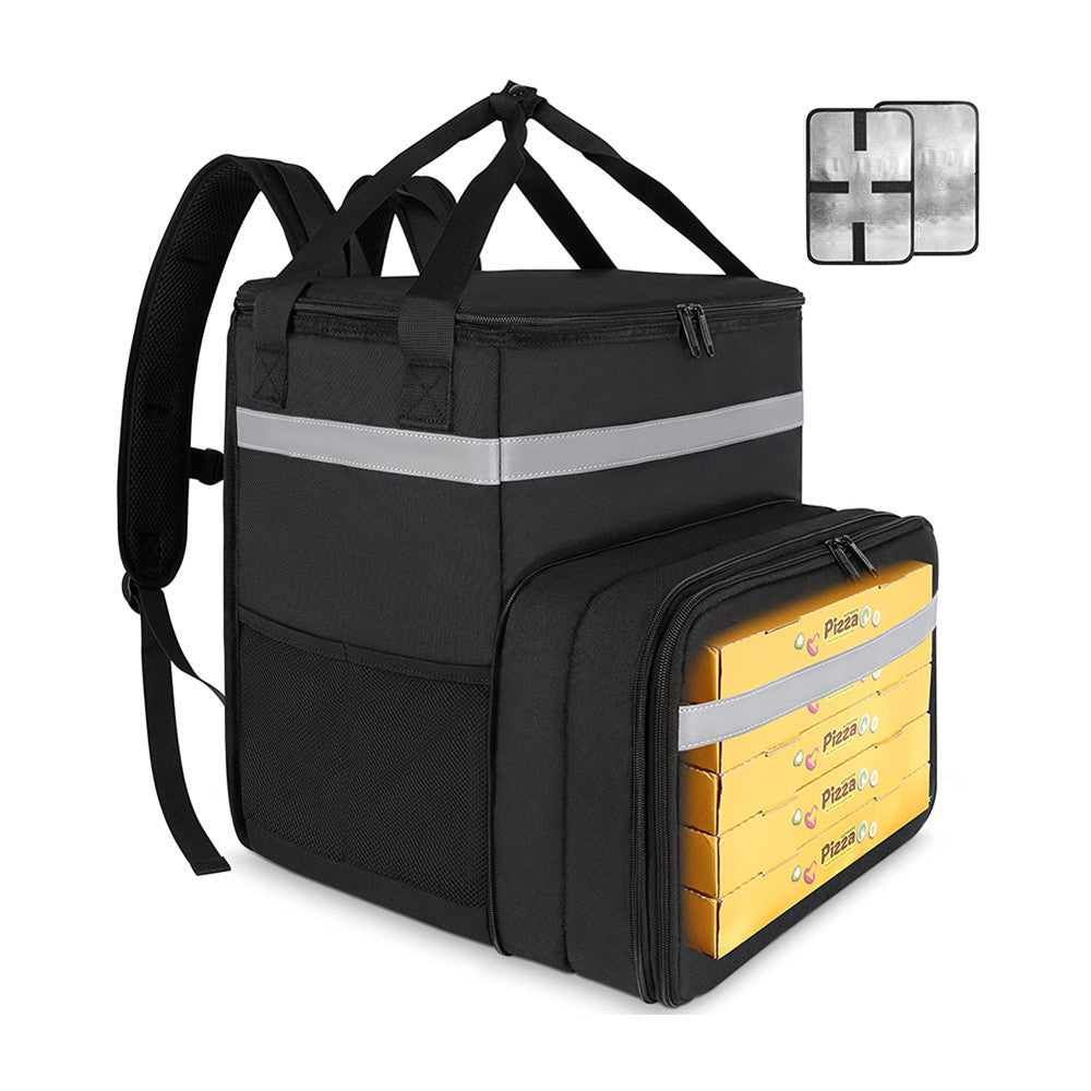 Food Delivery Backpack, Expandable Insulated Hot Pizza Bags