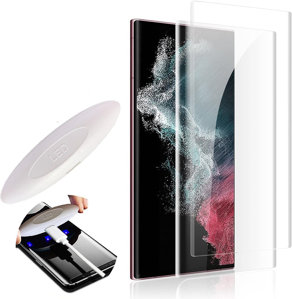 [2 Pack]  Samsung S20 Plus Screen Protector UV Light Installation Kit
