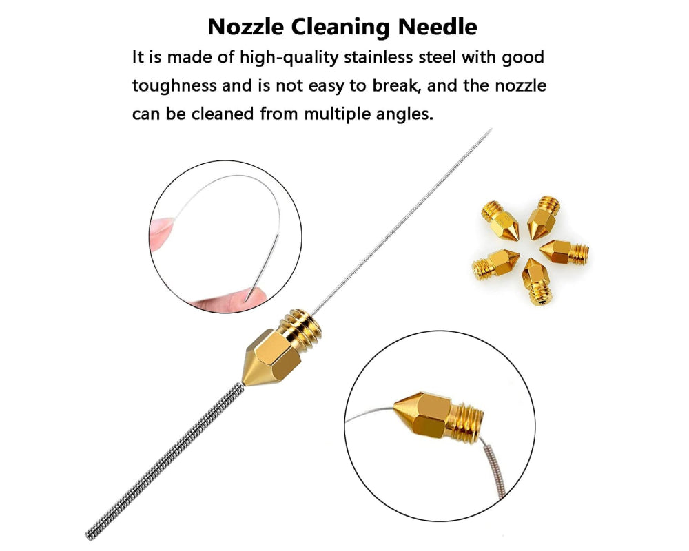 25PCS MK8 3D Printer Extruder Brass Nozzles for Creality Ender 3