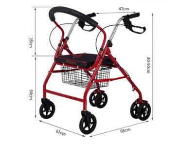 Red Mobility Walker