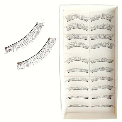 10 Pairs False Fake Eyelashes