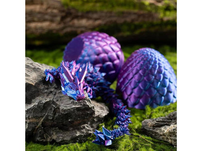 3D Printed Dragon Egg with Dragon Fidget Toy