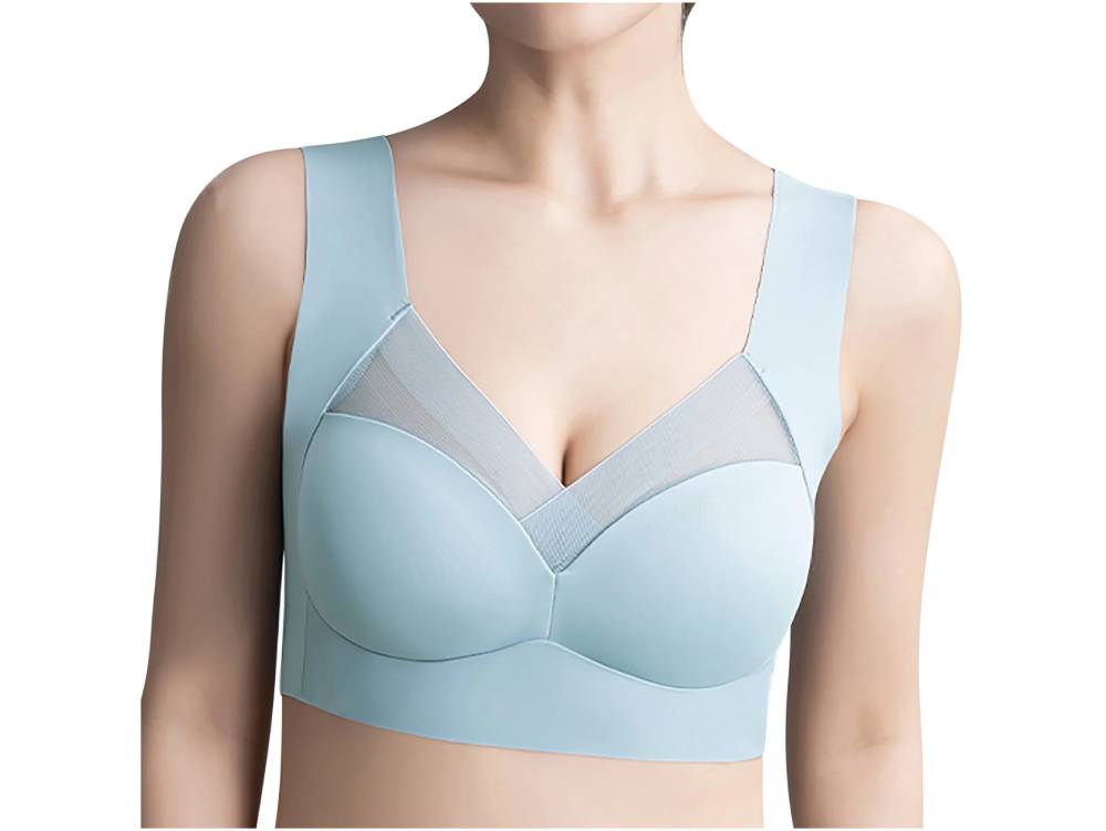 Seamless No Trace Wireless Bra – Comfortable Wirefree T-Shirt Bra with Full Coverage