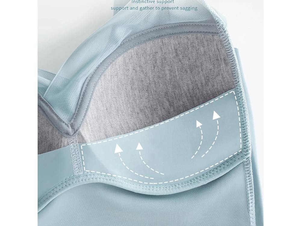 Seamless No Trace Wireless Bra – Comfortable Wirefree T-Shirt Bra with Full Coverage