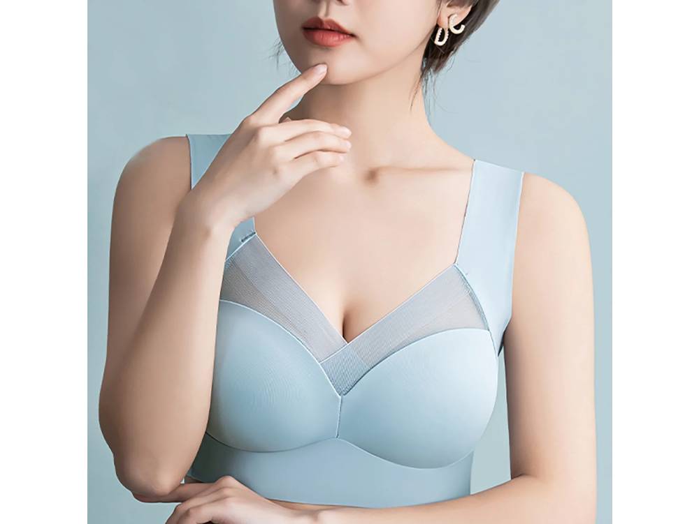 Seamless No Trace Wireless Bra – Comfortable Wirefree T-Shirt Bra with Full Coverage