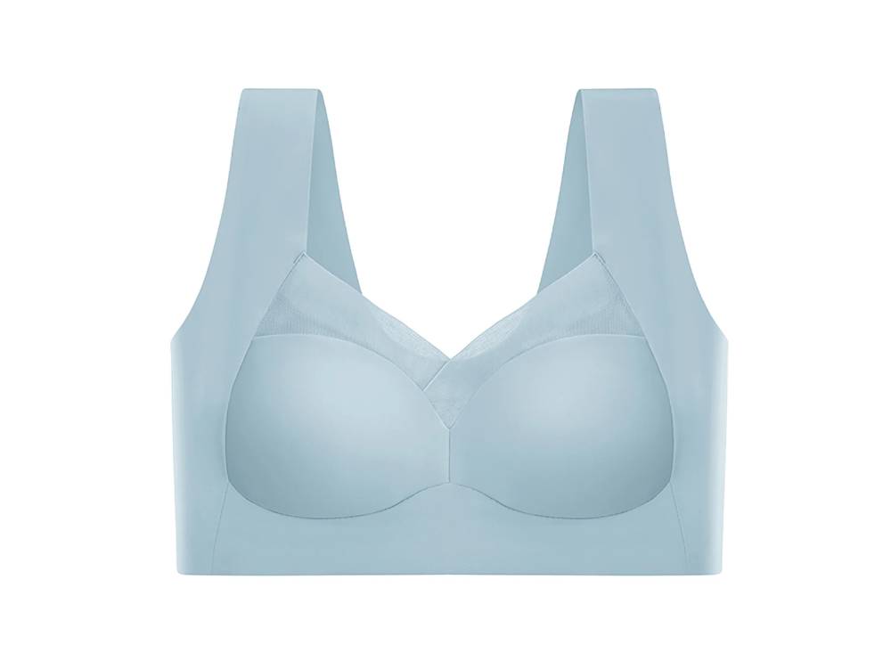 Seamless No Trace Wireless Bra – Comfortable Wirefree T-Shirt Bra with Full Coverage