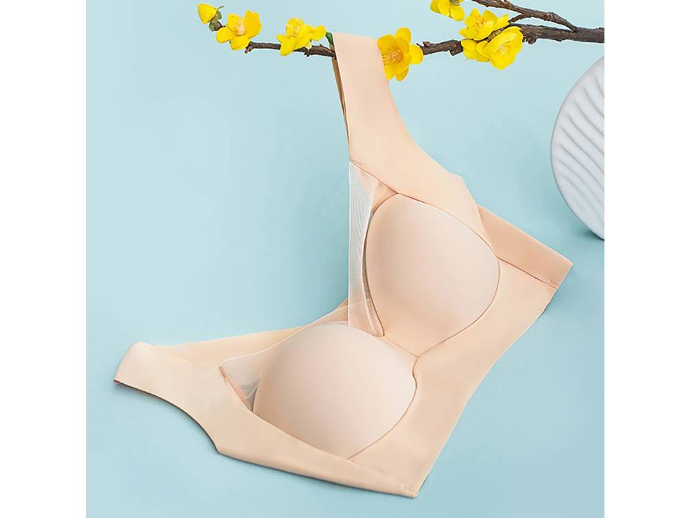 No Trace Wireless Bra – Comfortable Wirefree T-Shirt Bra with Full Coverage for Everyday Wear