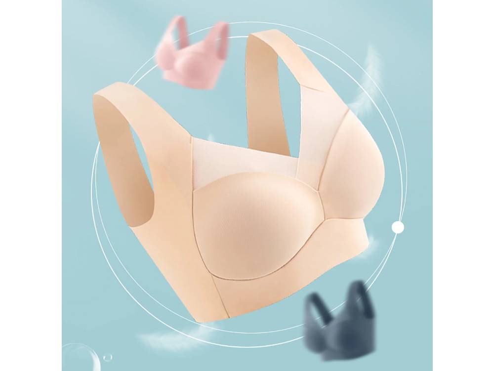 No Trace Wireless Bra – Comfortable Wirefree T-Shirt Bra with Full Coverage for Everyday Wear