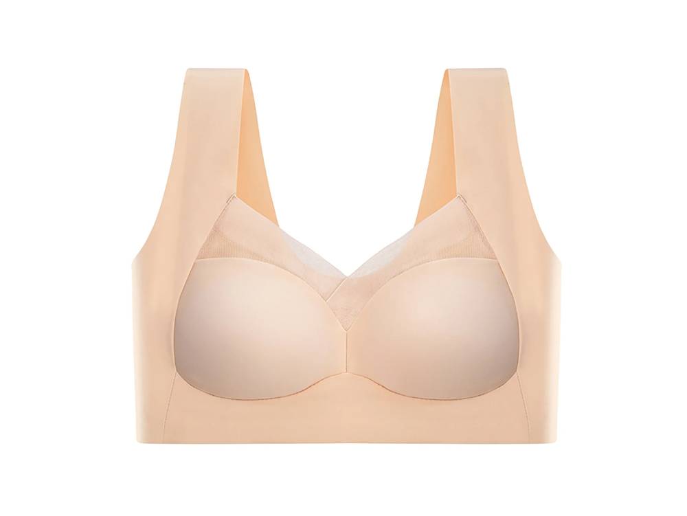 No Trace Wireless Bra – Comfortable Wirefree T-Shirt Bra with Full Coverage for Everyday Wear